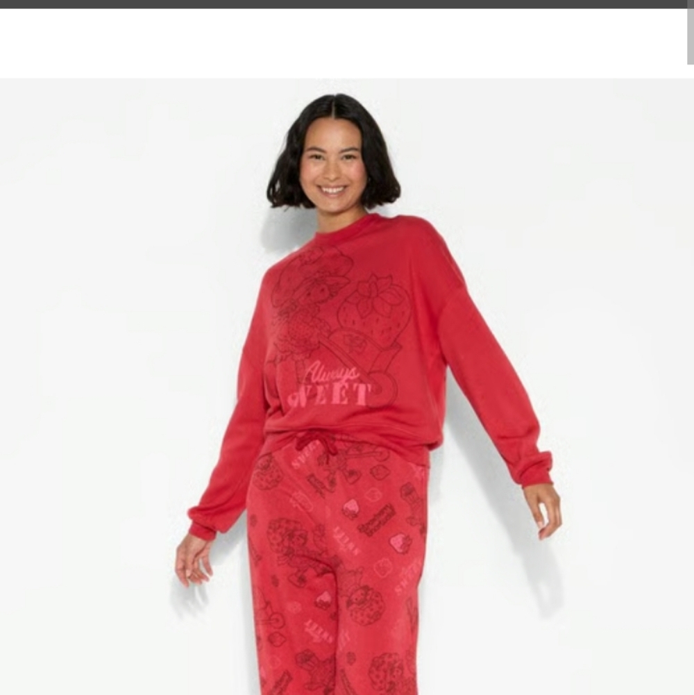 Strawberry Shortcake Graphic Sweatshirt and shorts Set
